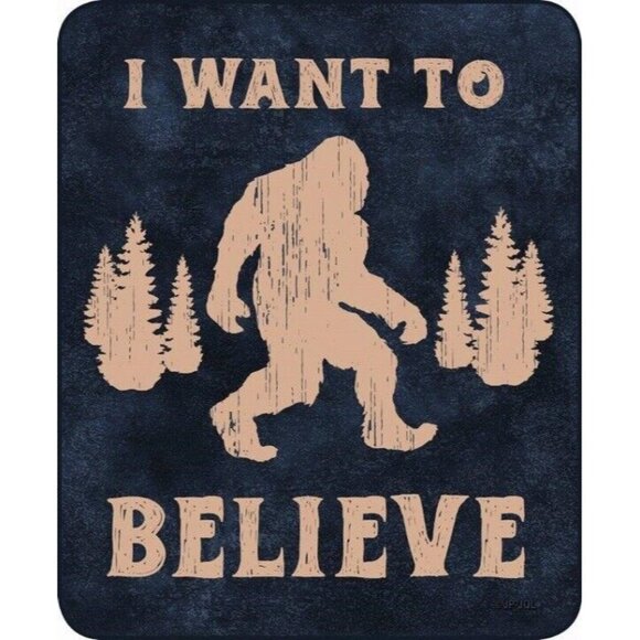 Unbranded Other - Sasquatch New Big Foot Believe 50x60 Soft Plush Fleece Throw Gift Blanket Forest